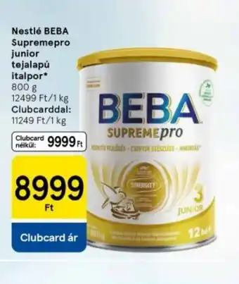 Tesco Nestlé Beba Supremepro Junior tejalapú táplápor ajánlat