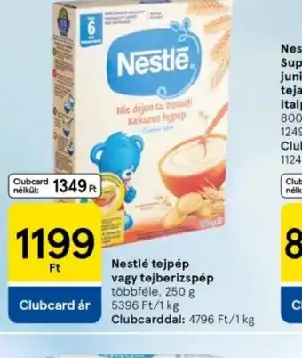 Tesco Nestlé tejbegríz vagy tejberizs pép ajánlat