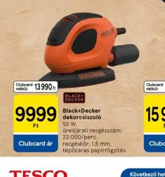 Tesco Black+Decker dekorcsiszol ajánlat