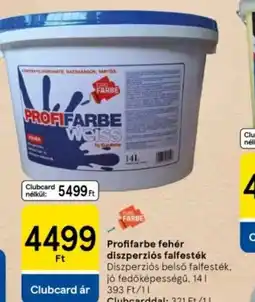 Tesco ProfiFarbe fehér diszperzis falfesték ajánlat