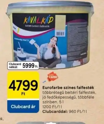 Tesco KavalKád Eurofarbe színes falfesték ajánlat