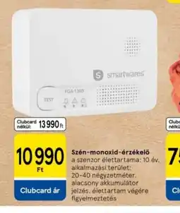 Tesco Smartwares Szén-monoxid-érzékelő ajánlat