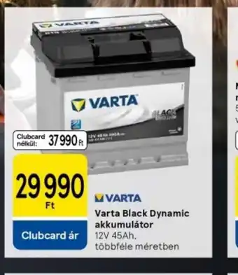 Tesco Varta Black Dynamic akkumulátor ajánlat