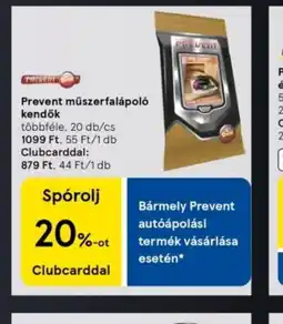 Tesco Prevent műszerfalápol kendő ajánlat