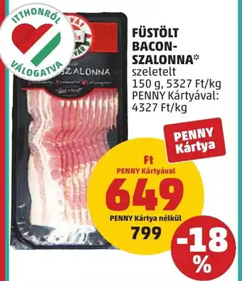 PENNY Füstölt bacon- szalonna ajánlat