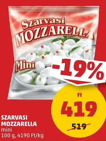 PENNY Szarvasi mozzarella ajánlat