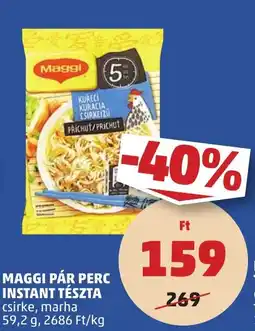 PENNY Maggi pár perc instant tészta ajánlat