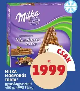 PENNY Milka mogyorós torta ajánlat