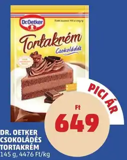 PENNY Dr. Oetker csokoládés tortakrém ajánlat