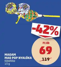 PENNY Maoam Mao Pop nyalóka ajánlat