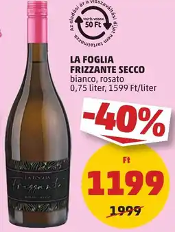 PENNY La Foglia Frizzante Secco ajánlat