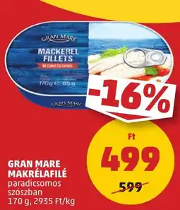 PENNY Gran Mare makrélafilé ajánlat