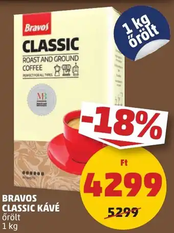 PENNY Bravos Classic kávé ajánlat