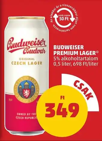 PENNY Budweiser Premium lager ajánlat