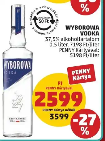 PENNY Wyborowa vodka ajánlat