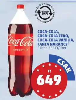 PENNY Coca-Cola, Coca-Cola Zero, Coca-Cola vanília, Fanta naranc ajánlat