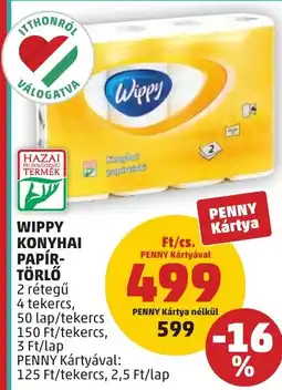 PENNY Wippy konyhai papír-törlő ajánlat