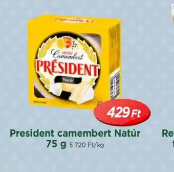 Real President camembert Natür ajánlat