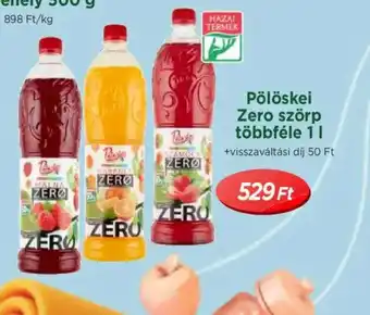 Real Plskei Zero szörp ajánlat