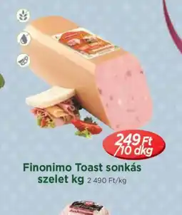 Real Finonimio Toast sonkás szelet ajánlat