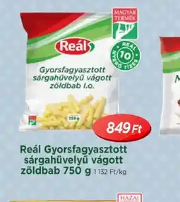 Real Reál Gyorsfagyasztott Sárgahüvelyű Vágott Zöldbab ajánlat