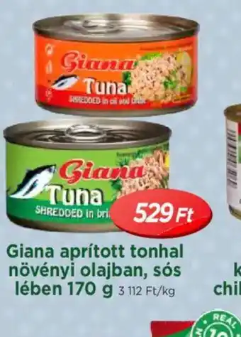 Real Giana aprított tonhal ajánlat