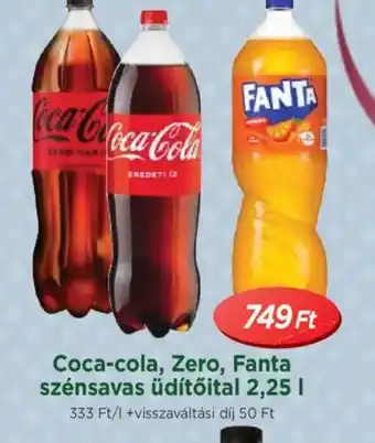 Real Coca-cola, Zero, Fanta szénsavas üdítőital ajánlat