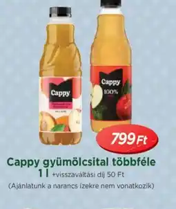 Real Cappy gyümölcsital többfele ajánlat