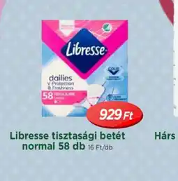 Real Libresse tisztasági betét normal ajánlat