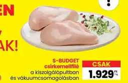 Spar S-BUDGET csirkemellfilé ajánlat