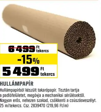 Obi Hullámpapír ajánlat