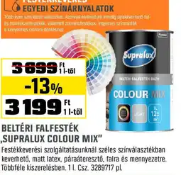 Obi Beltéri falfesték bázis ,,supralux colour mix" ajánlat