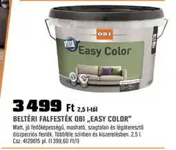 Obi Beltéri falfesték obi „,easy color" ajánlat