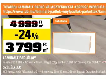 Obi További laminált padló választékunkat ajánlat