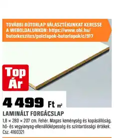 Obi Laminált forgácslap ajánlat