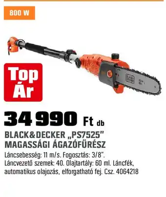 Obi Black&decker,,ps7525" magassági ágazófűrész ajánlat