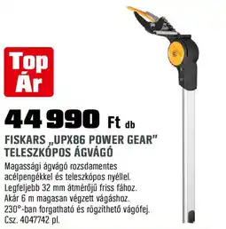 Obi Fiskars „upx86 power gear" teleszkópos ágvágó ajánlat