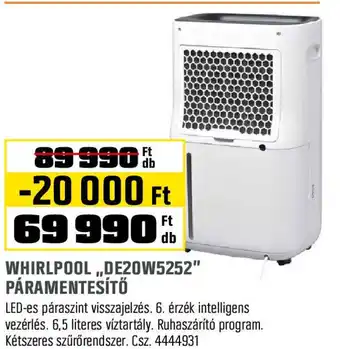 Obi Whirlpool,,de20w5252" páramentesítő ajánlat