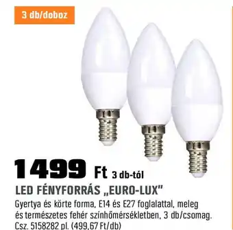 Obi Led fényforrás,,euro-lux" ajánlat