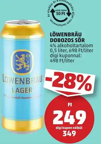 PENNY Löwenbräu dobozos sör ajánlat
