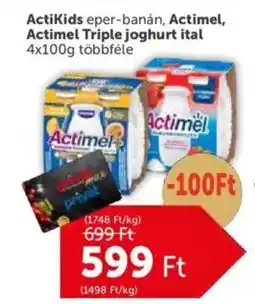 PRIVÁT ActiKids, Actimel, Actimel Triple joghurt ital ajánlat