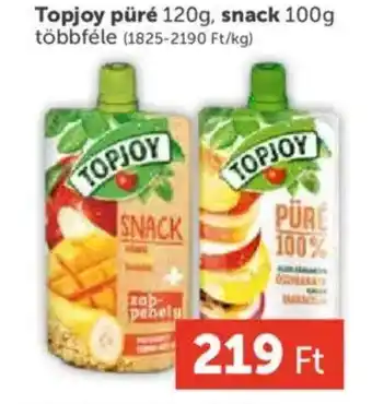 PRIVÁT Topjoy püré, snack ajánlat