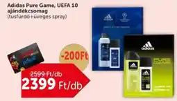 PRIVÁT Adidas Pure Game, UEFA 10 ajándékcsomag ajánlat