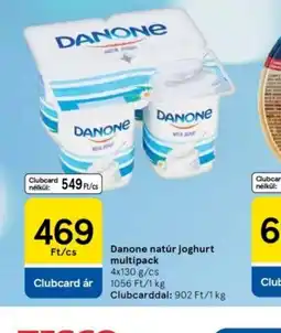 Tesco Danone Natúr Joghurt Multipack ajánlat