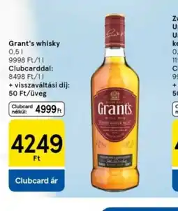 Tesco Grant's whisky ajánlat