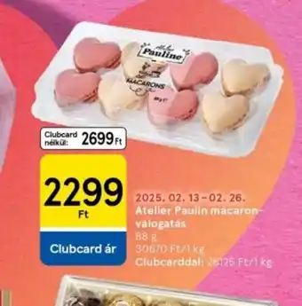 Tesco Atelier Paulin macaron ajánlat