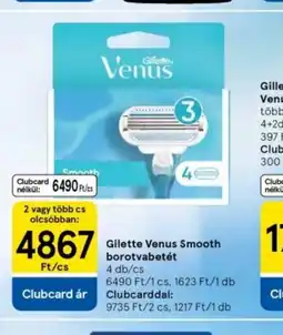 Tesco Gillette Venus Smooth borotvafejek ajánlat