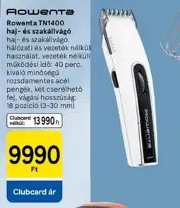 Tesco Rowenta TN1400 haj- és szakállvágó ajánlat