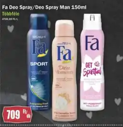 FullDiszkont Fa Deo Spray/Deo Spray Man 150ml ajánlat