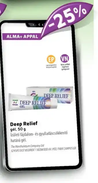 Alma Gyógyszertárak Deep Relief gél ajánlat